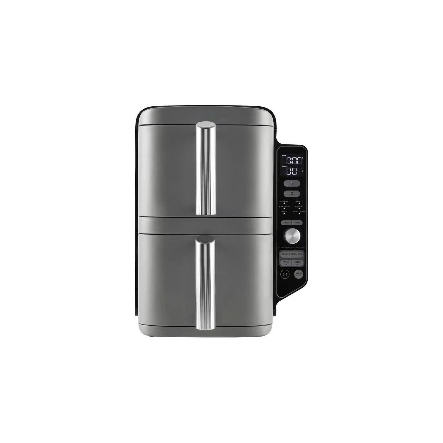  9.5L 6-in-1 Dual Air Fryer - Grey