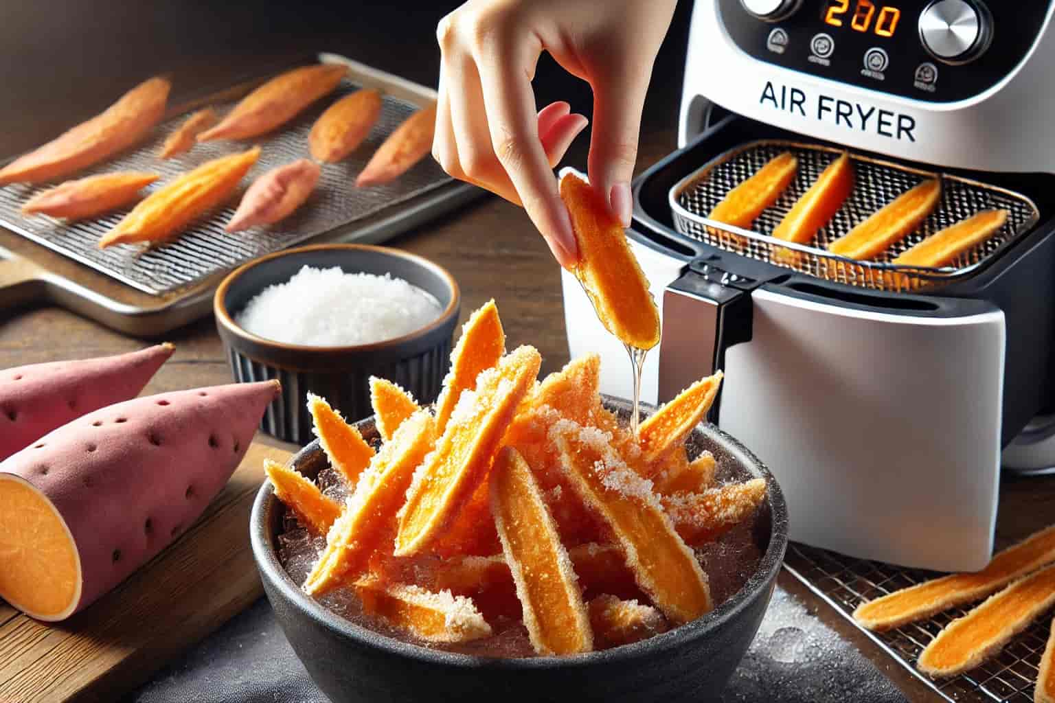 Air Fryer Sweet Potato Tempura